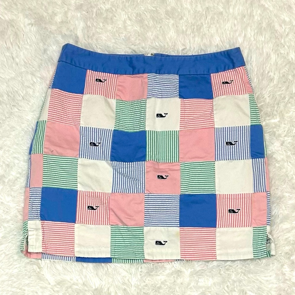 Seersucker Patchwork Vineyard Vines Skirt Size 4